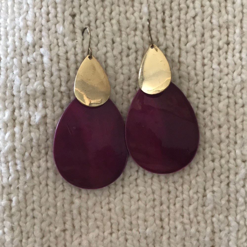Purple earrings